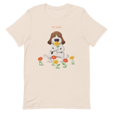 fur belly Flower T-shirt