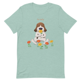 fur belly Flower T-shirt