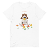 fur belly Flower T-shirt