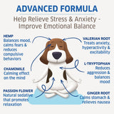 fur belly calming treats advanced formula, help relieve stress and anxiety, improve emotional balance