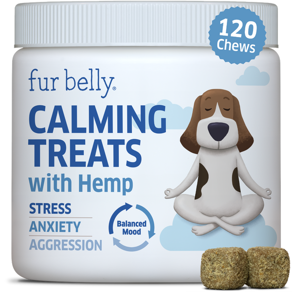 calming treats with hemp for dogs, dog calming treats, reduce stress