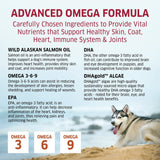 fur belly advanced omega formula, provides vital nutrients that support healthy skin and coat, heart, immune system